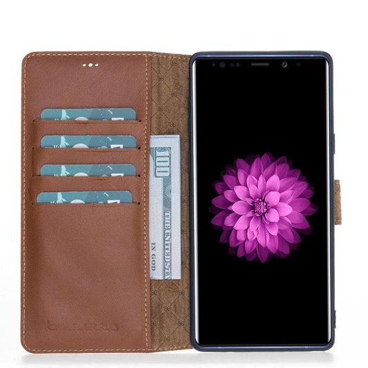 Bouletta Samsung Galaxy Note 9 Series Leather Wallet Cover Folio Case Samsung Note 9 / Rustic Tan