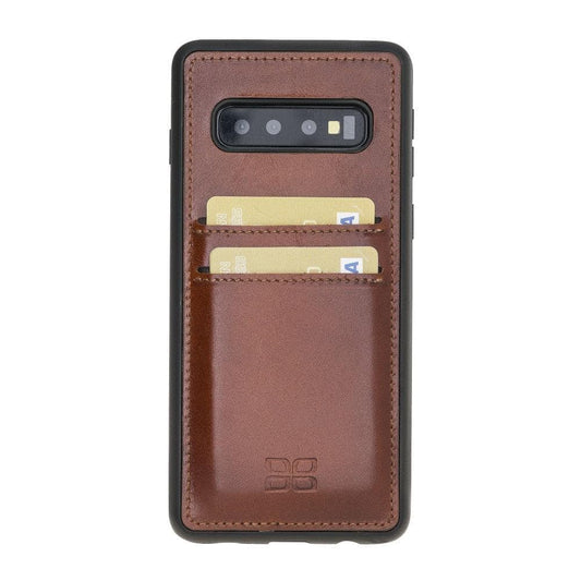 Bouletta Samsung Galaxy S10 Seriex Leather Flex Cover With Card Holder Case Samsung S10 / Rustic Tan