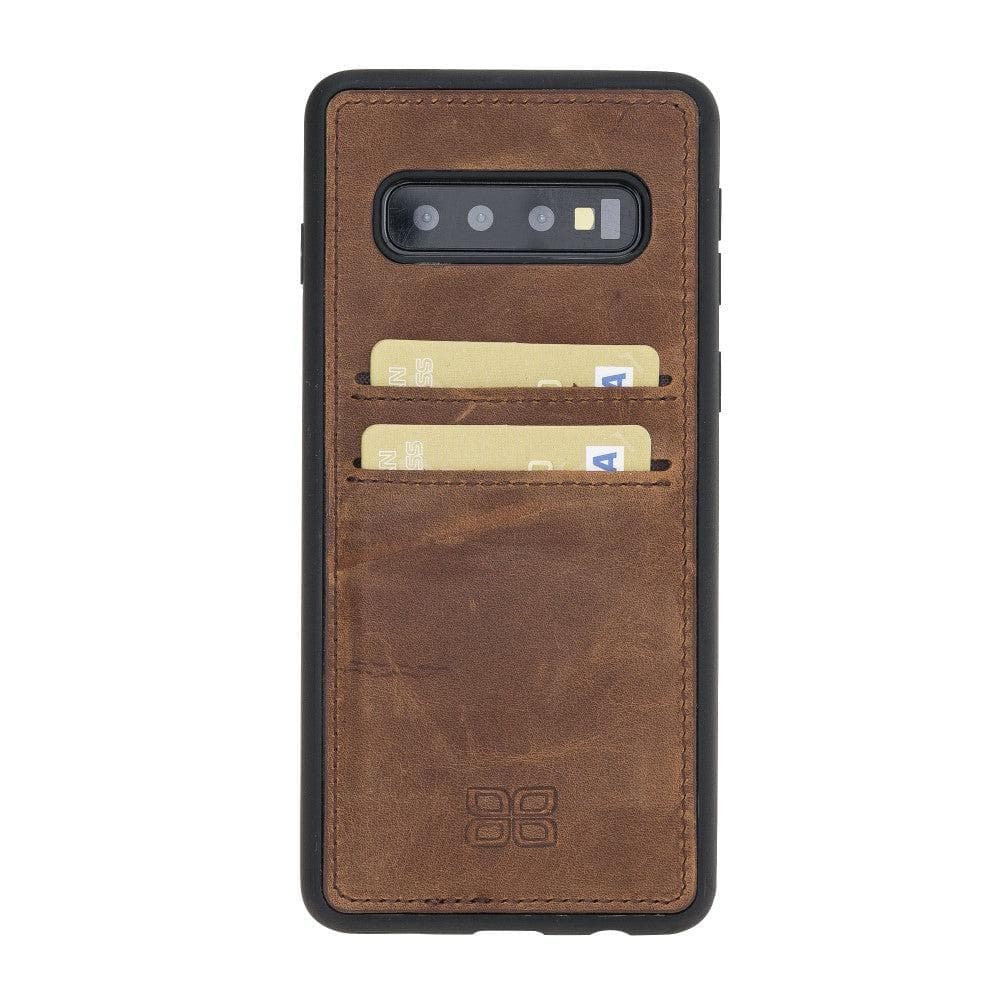 Bouletta Samsung Galaxy S10 Seriex Leather Flex Cover With Card Holder Case Samsung S10 / Antic Brown