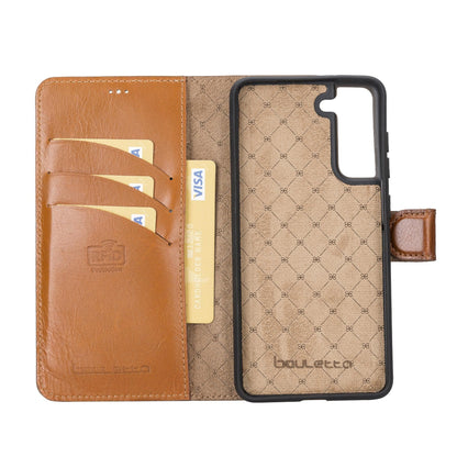 Bouletta Samsung Galaxy S21 FE (Fan Edition) Detachble Leather Wallet Case