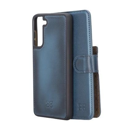 Bouletta Samsung Galaxy S21 FE (Fan Edition) Detachble Leather Wallet Case Samsung S21 FE / Blue