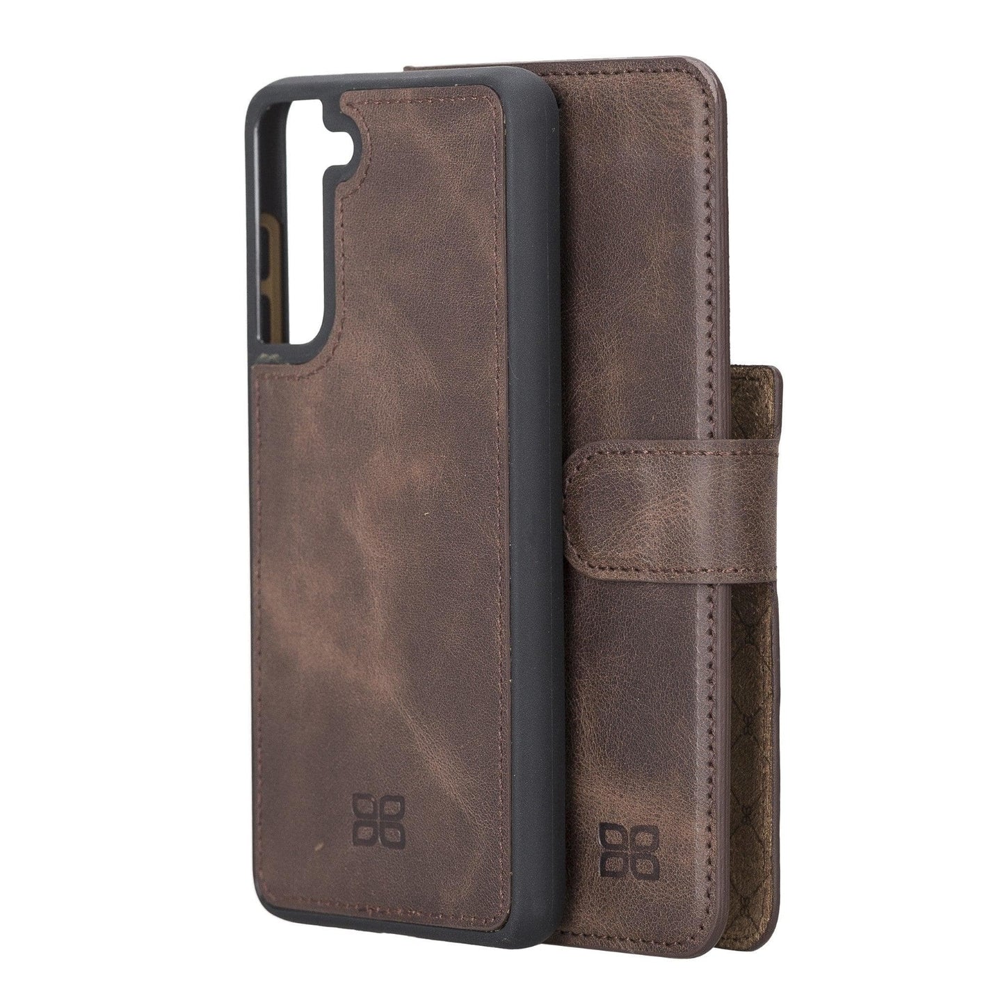 Bouletta Samsung Galaxy S21 FE (Fan Edition) Detachble Leather Wallet Case Samsung S21 FE / Tiguan Brown