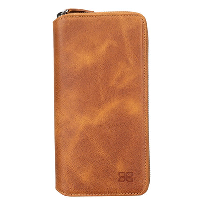 Bouletta Samsung Galaxy S23 Series Zippered Leather Wallet Cases - PMW