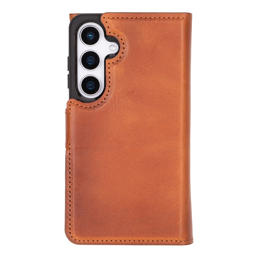 Santa Samsung Galaxy S25 Leather Detachable Wallet Case