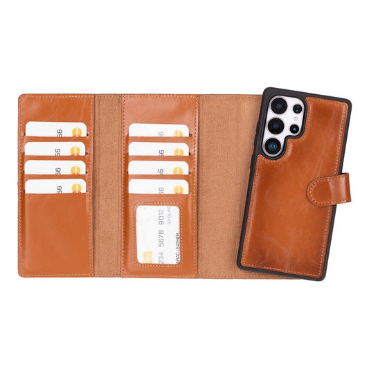 Santa Samsung Galaxy S25 Ultra Leather Detachable Wallet Case