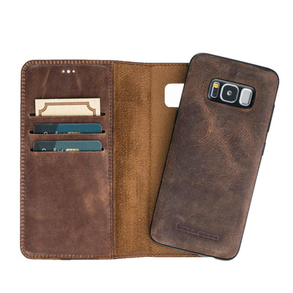 Bouletta Samsung Galaxy S8 Series Leather Detachble Magic Wallet Case - MW Galaxy S8 / Antic Brown