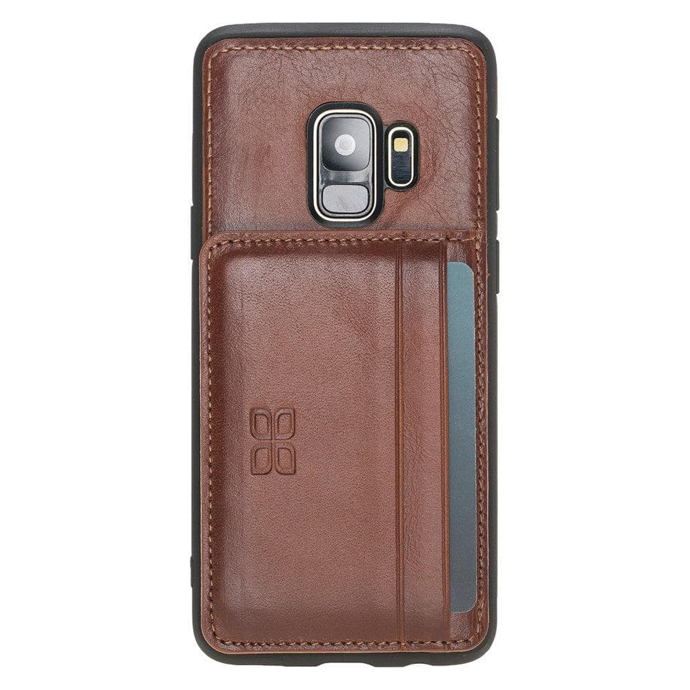 Bouletta Samsung Galaxy S9 Series Flexible Leather Back Cover with Stand Samsung S9 / Tan