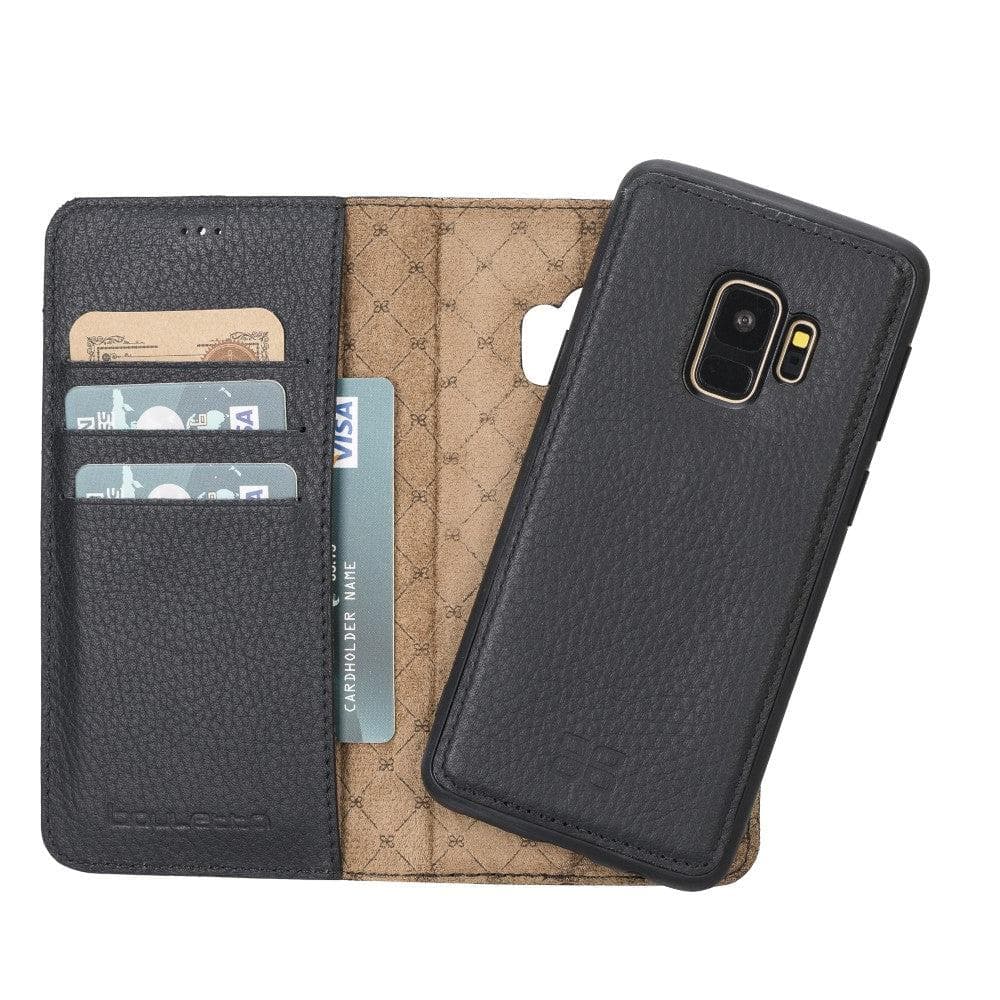 Bouletta Samsung Galaxy S9 Series Leather Detachble Magic Wallet Case - MW Samsung S9 / Flother Black