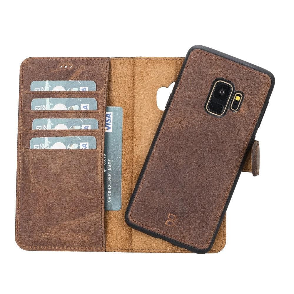 Bouletta Samsung Galaxy S9 Series Leather Detachble Magic Wallet Case - MW Samsung S9 / Antic Brown