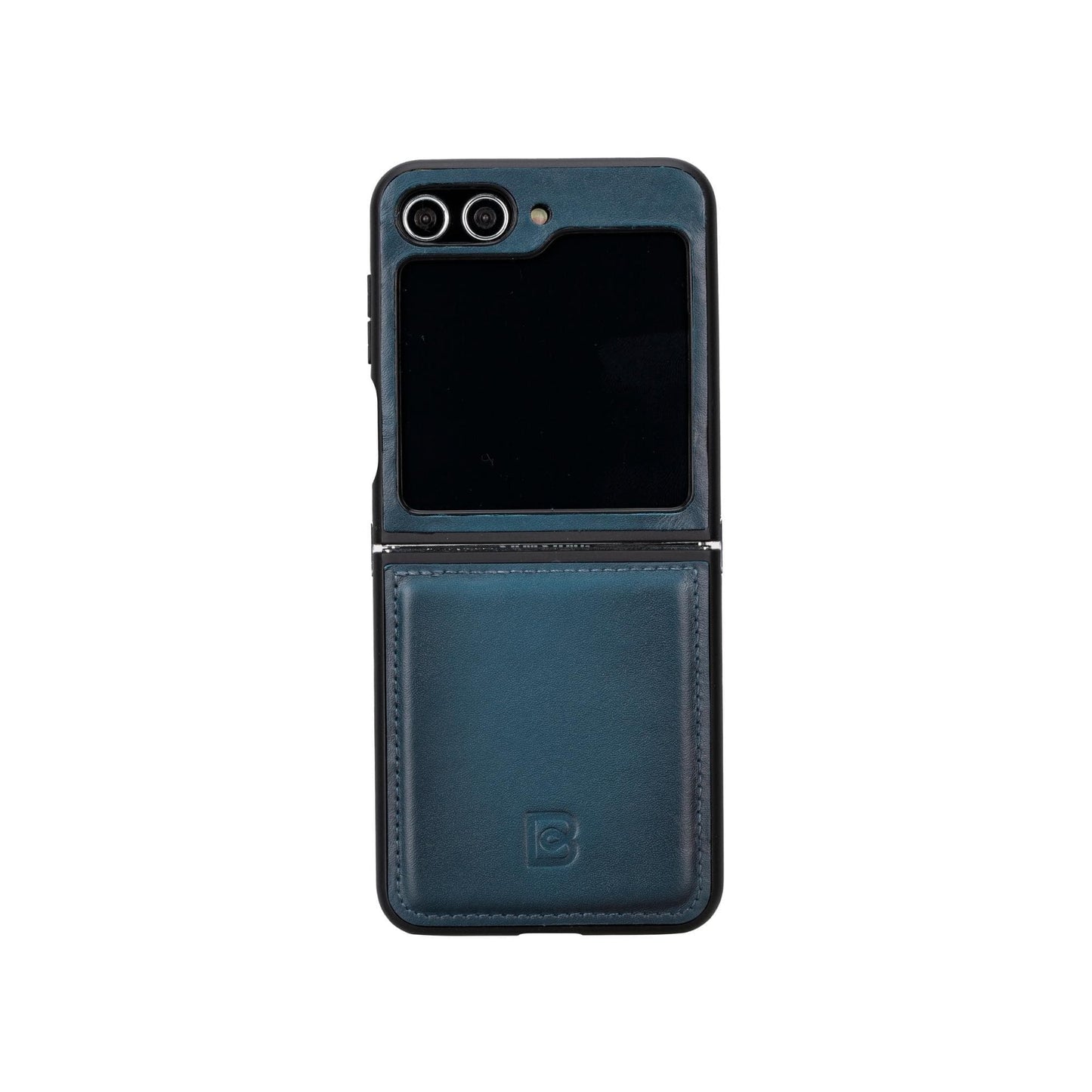 Bouletta Samsung Galaxy Z Flip 5 Leather Back Cover Case - FXC - Pre Order Blue / Samsung Galaxy Z Flip 5