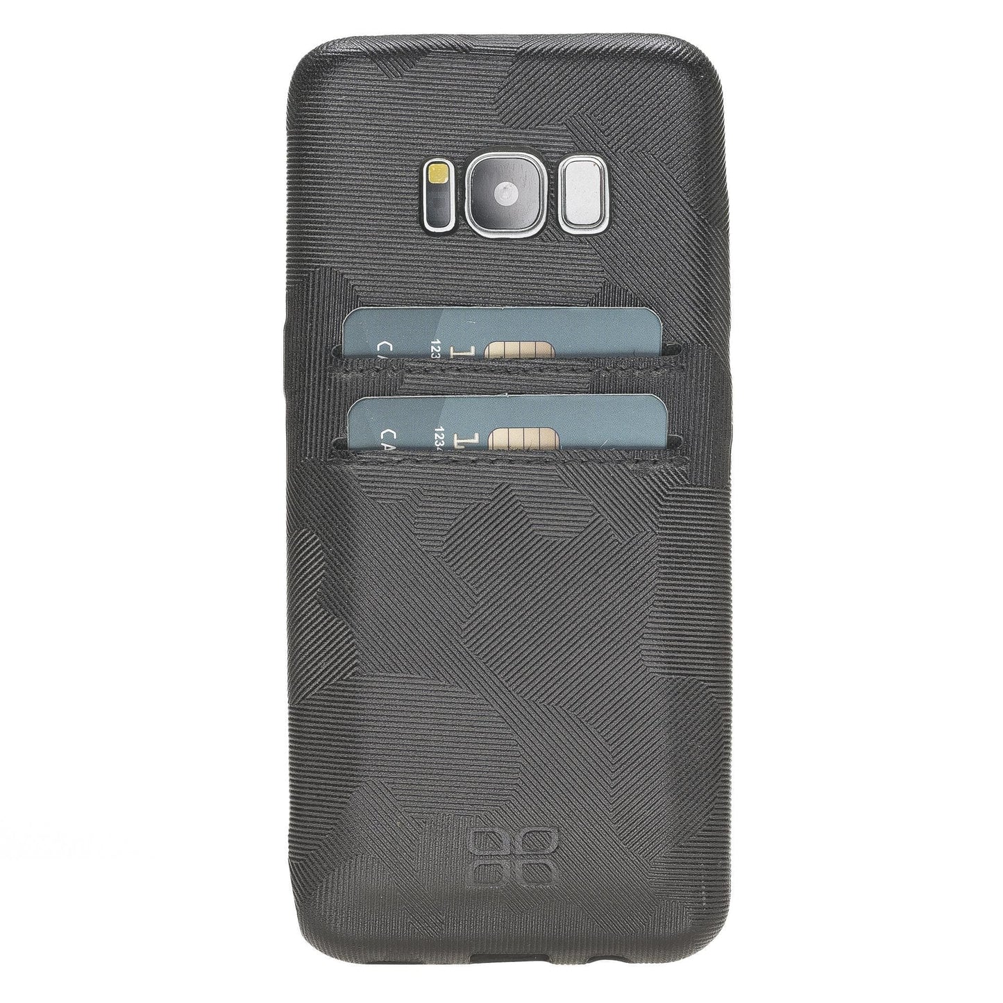 Bouletta Samsung S8 Leather Ultra Cover Card Holder Camouflage Black