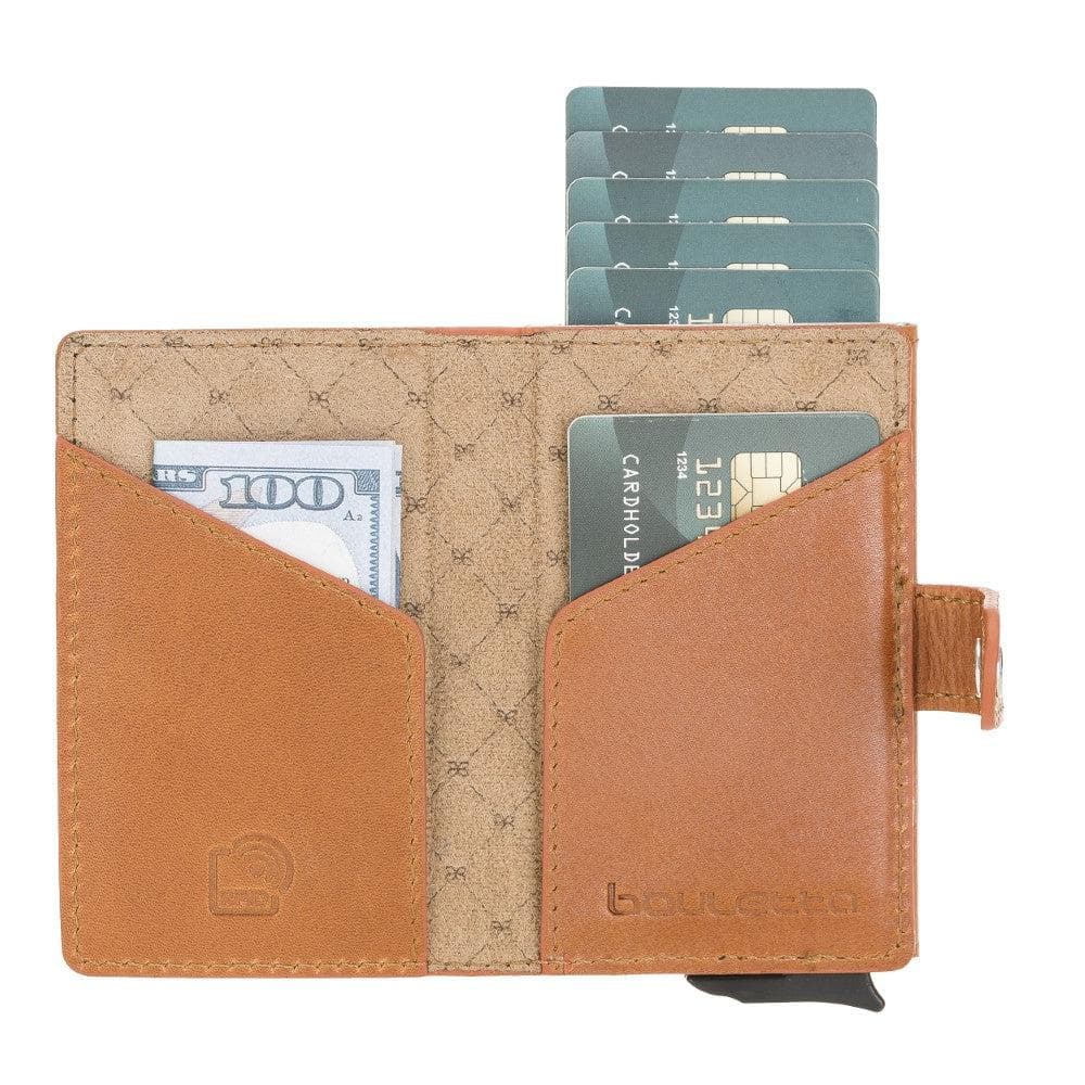 Bouletta Terry Coin Leather Mechanical Card Holder