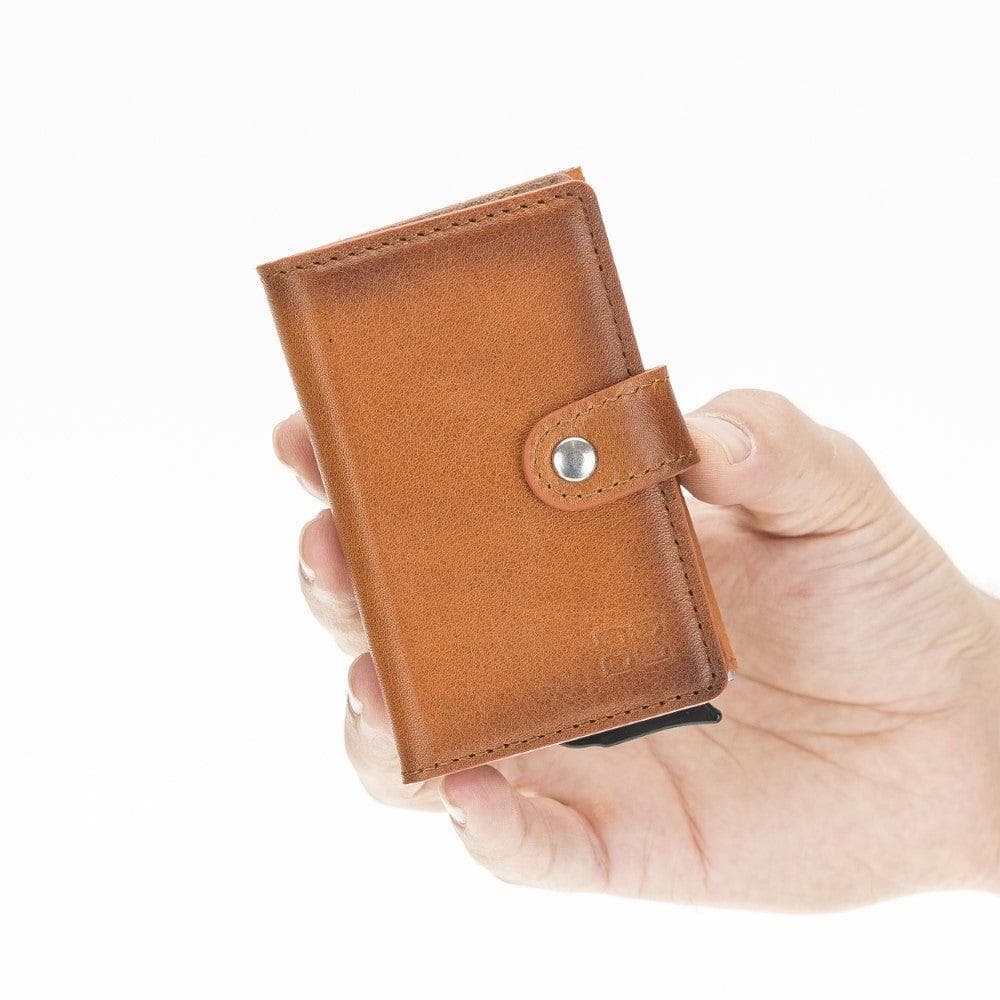 Bouletta Terry Coin Leather Mechanical Card Holder