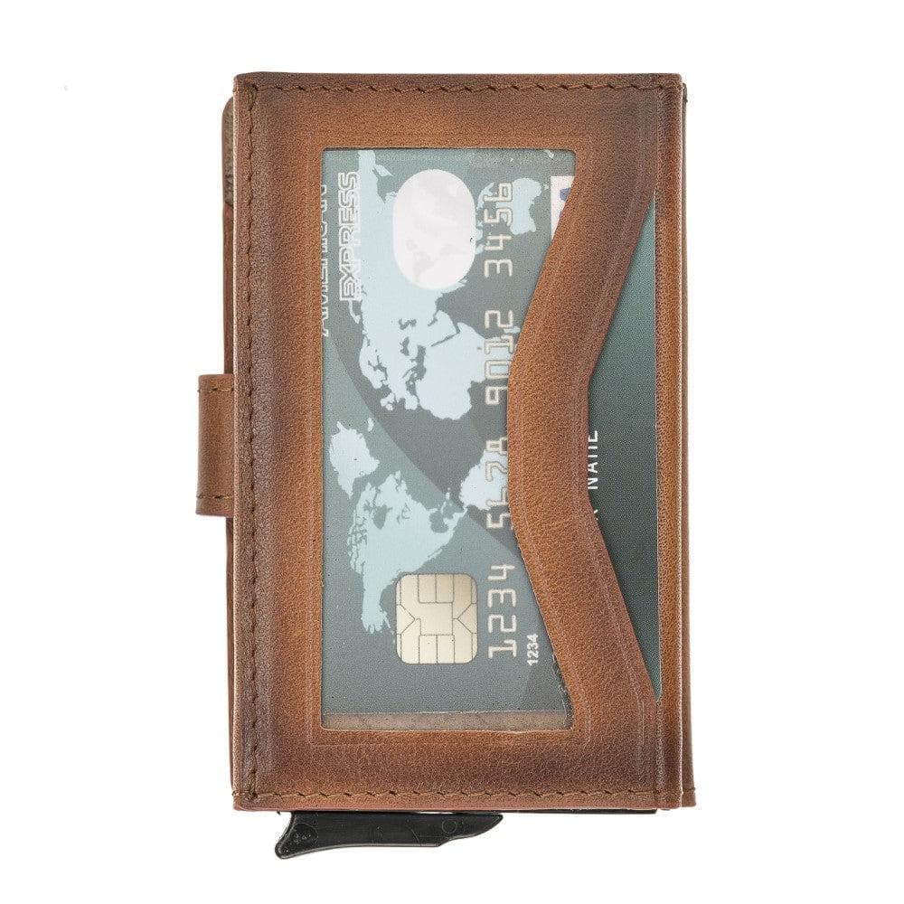 Bouletta Terry Coin Leather Mechanical Card Holder Rst2ef Window