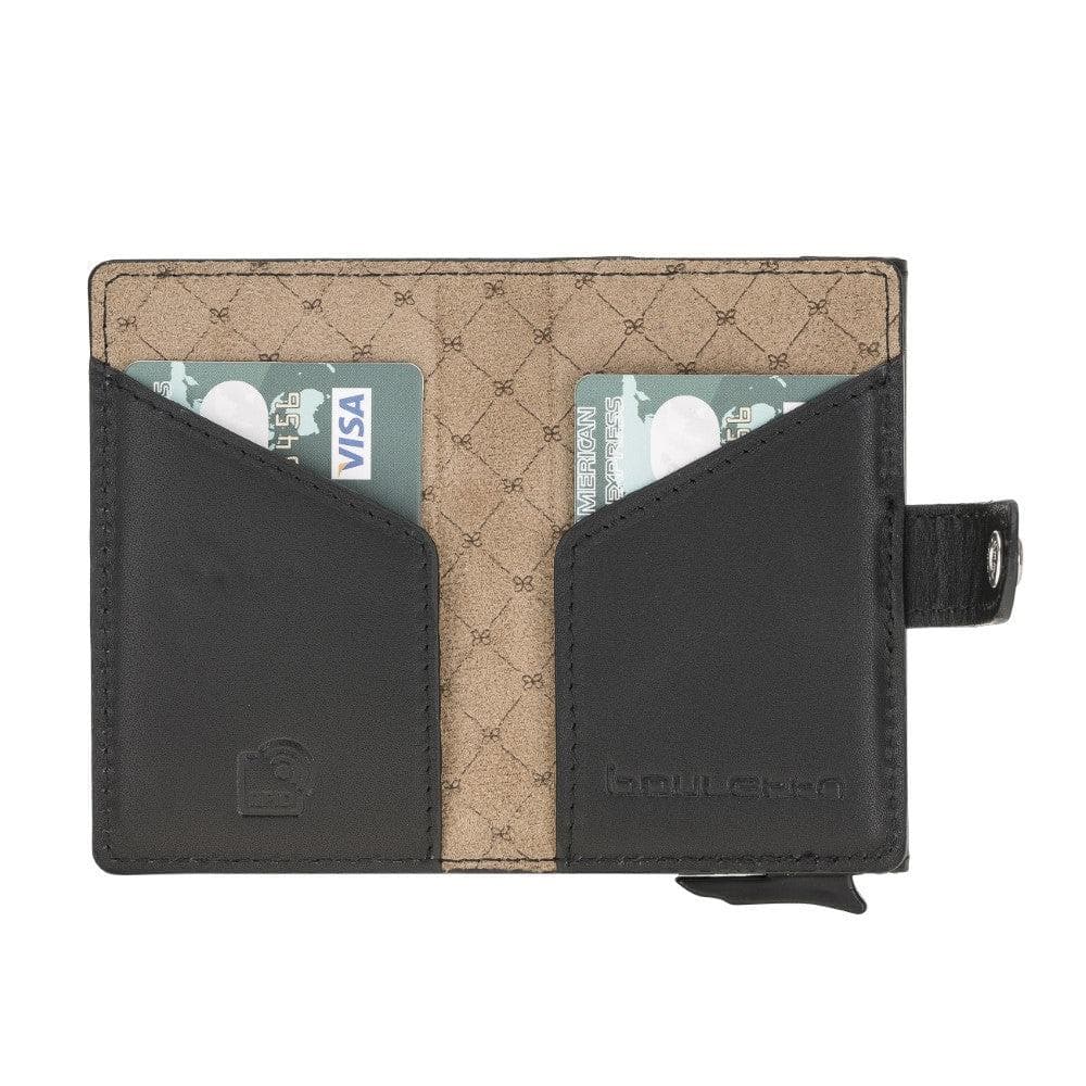 Bouletta Terry Coin Leather Mechanical Card Holder