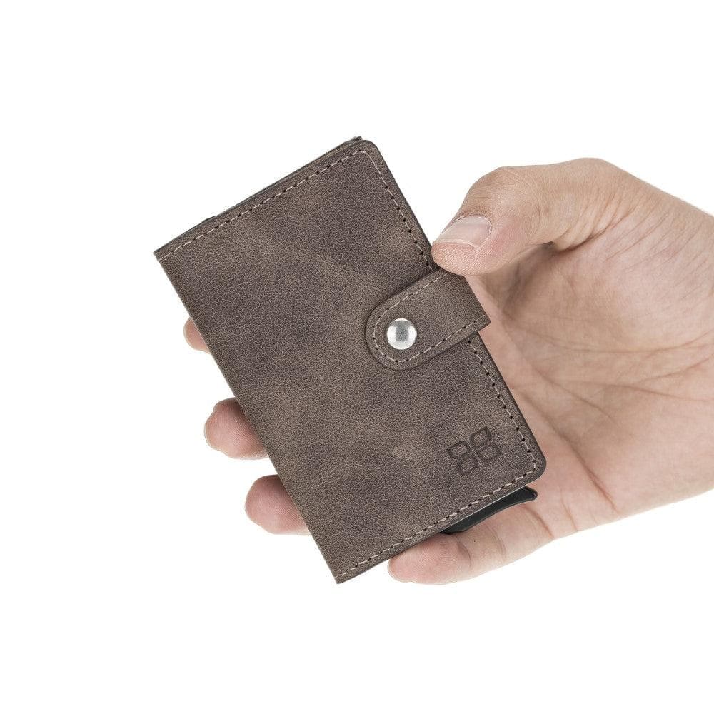 Bouletta Terry Coin Leather Mechanical Card Holder