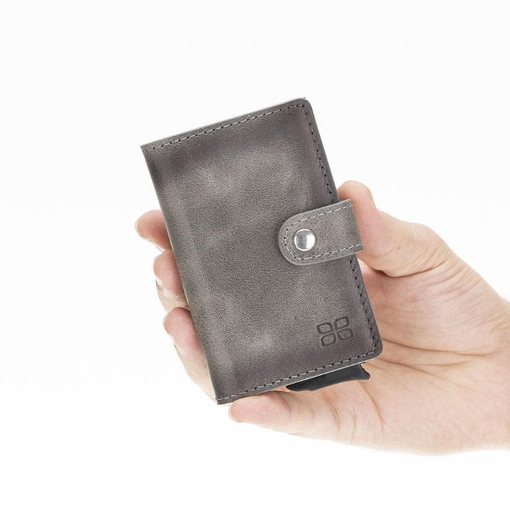 Bouletta Terry Coin Leather Mechanical Card Holder