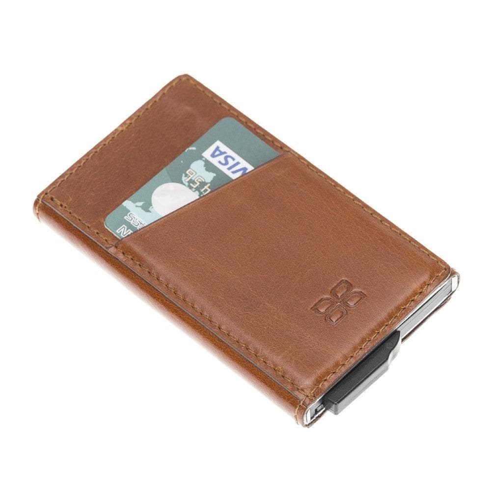 Bouletta Torres Leather Mechanical Card Holder