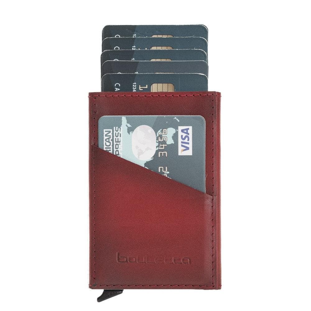 Bouletta Torres Leather Mechanical Card Holder