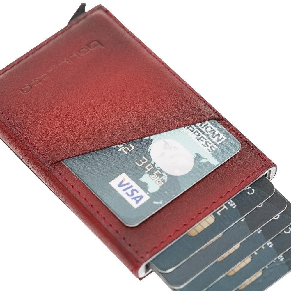 Bouletta Torres Leather Mechanical Card Holder