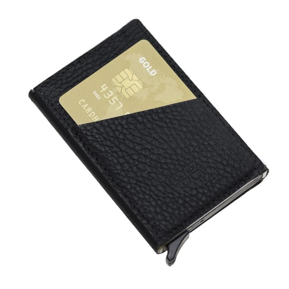 Bouletta Torres Leather Mechanical Card Holder