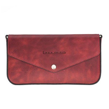 Bouletta Tria Leather Women Clutch Bag Red