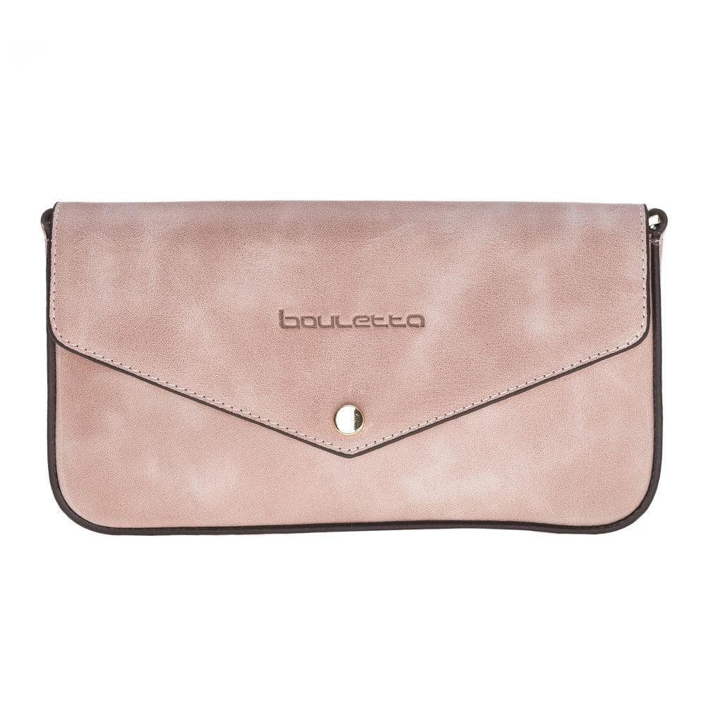 Bouletta Tria Leather Women Clutch Bag Light Pink