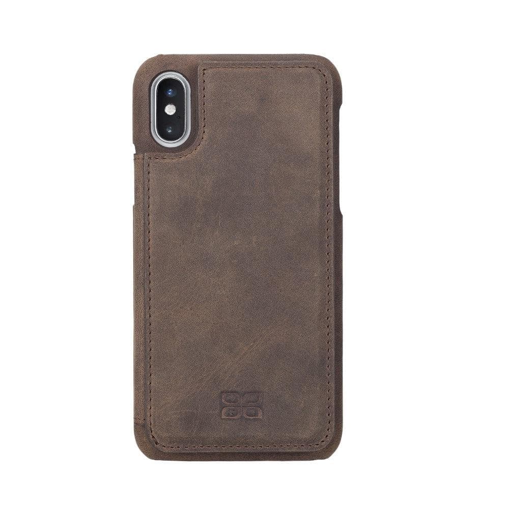 Bouletta Ultimate Holder Genuine Leather Back Cover for iPhone X Series iPhone X / XS / Brown