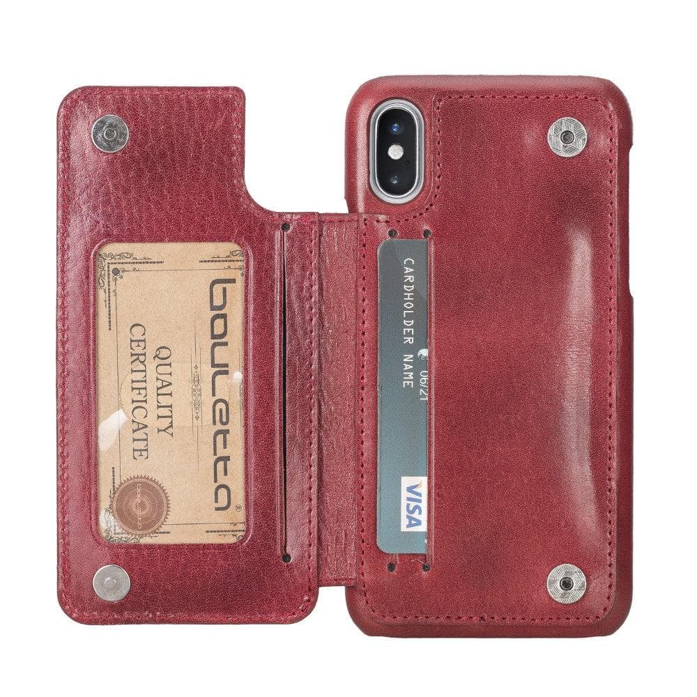 Bouletta Ultimate Holder Genuine Leather Back Cover for iPhone X Series