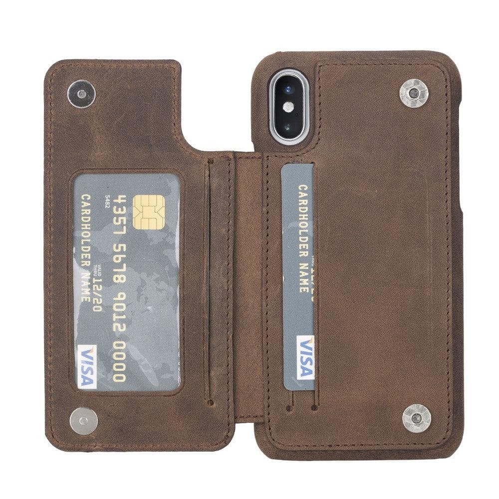 Bouletta Ultimate Holder Genuine Leather Back Cover for iPhone X Series