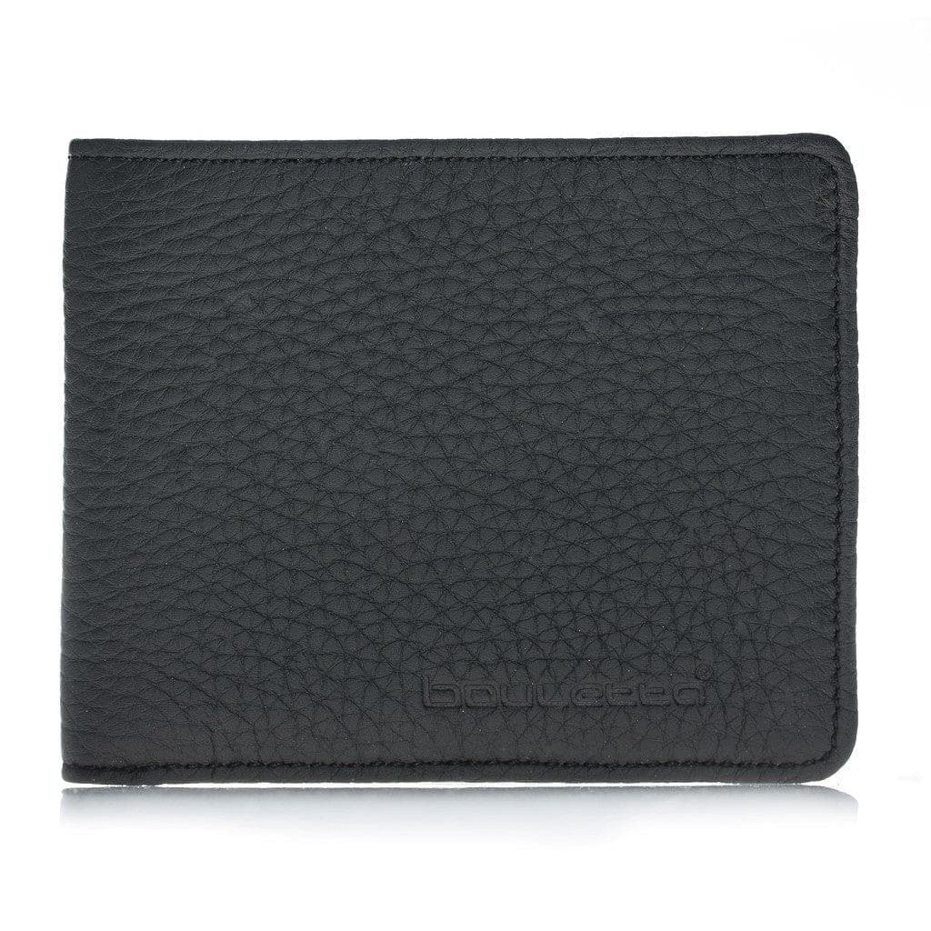 Bouletta Pier Handmade and Personalised Genuine Leather Wallet for Men's Floater Dark Gray