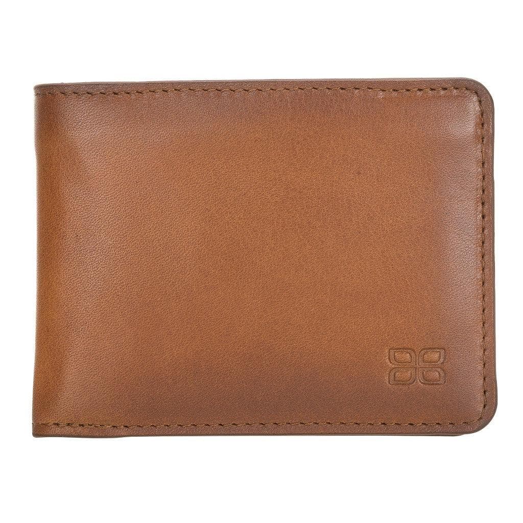 Bouletta Pier Handmade and Personalised Genuine Leather Wallet for Men's Rustic Tan